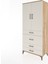 Hyperion Dolap 3 Raflı 4 Çekmeceli 2 Kapaklı 88X44X195 Çam-Aytaşı 3
