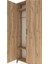 Arges Dolap 2 Raflı 2 Kapaklı Tek Askılı 88X30X221 Çam-Çam 5