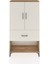 Arges Dolap 3 Raflı Tek Çekmeceli 2 Kapaklı 88X30X163 Çam-Aytaşı 1