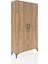 Arges Dolap 2 Raflı Kapaklı Tek Askılı 88X30X163 Çam-Çam 2