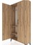 Arges Dolap 2 Raflı Kapaklı Tek Askılı 88X30X163 Çam-Çam 5