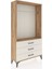 Arges Dolap Tek Raflı 3 Çekmeceli Tek Askılı 88X30X163 Çam-Aytaşı 2