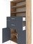 Hyperion Dolap 4 Raflı 2 Çekmeceli 2 Kapaklı 88X44X195 Çam-Antrasit 5