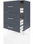 Hyperion Komodin 3 Çekmeceli 60X44X96 Antrasit-Antrasit 4