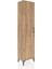 Arges Dolap Tek Raflı Tek Kapaklı Tek Askılı 44X30X182 Çam-Çam 2