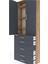 Arges Dolap 4 Raflı 5 Çekmeceli 2 Kapaklı 88X30X243 Çam-Antrasit 5