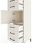 Hyperion Dolap Tek Raflı 5 Çekmeceli Tek Kapaklı 44X44X134 Aytaşı-Aytaşı 5