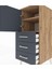 Hyperion Komodin 2 Raflı 3 Çekmeceli Tek Kapaklı 44X44X106 Çam-Antrasit 5