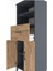 Hyperion Dolap 3 Raflı Tek Çekmeceli 2 Kapaklı 60X44X163 Antrasit-Çam 5