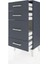 Arges Komodin 4 Çekmeceli 44X30X96 Antrasit-Antrasit 4