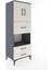 Hyperion Dolap 3 Raflı 3 Çekmeceli 2 Kapaklı 60X44X163 Antrasit-Aytaşı 2