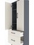 Arges Dolap 3 Raflı 2 Çekmeceli 2 Kapaklı 60X30X163 Antrasit-Aytaşı 5