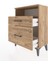 Arges Komodin Tek Raflı 2 Çekmeceli 60X30X80 Çam-Çam 4