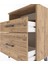 Arges Komodin Tek Raflı 2 Çekmeceli 60X30X80 Çam-Çam 5