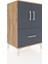 Hyperion Komodin 2 Raflı Tek Çekmeceli 2 Kapaklı 60X44X96 Çam-Antrasit 2