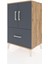 Hyperion Komodin 2 Raflı Tek Çekmeceli 2 Kapaklı 60X44X96 Çam-Antrasit 3
