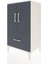 Hyperion Komodin 2 Raflı Tek Çekmeceli 2 Kapaklı 60X44X106 Aytaşı-Antrasit 3