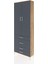 Arges Dolap 3 Raflı 4 Çekmeceli 2 Kapaklı 88X30X243 Çam-Antrasit 3