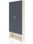 Arges Dolap 2 Raflı 2 Kapaklı Tek Askılı 88X30X221 Aytaşı-Antrasit 3