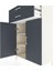 Hyperion Dolap 2 Raflı 2 Çekmeceli 2 Kapaklı 88X44X134 Aytaşı-Antrasit 5