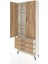 Arges Dolap 3 Raflı 3 Çekmeceli 2 Kapaklı 88X30X221 Aytaşı-Çam 4