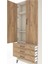 Arges Dolap 3 Raflı 3 Çekmeceli 2 Kapaklı 88X30X221 Aytaşı-Çam 5