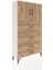 Arges Dolap 2 Raflı 4 Çekmeceli 2 Kapaklı 88X30X163 Aytaşı-Çam 2