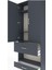 Arges Dolap 4 Raflı 2 Çekmeceli 2 Kapaklı 88X30X221 Antrasit-Antrasit 5