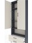 Arges Dolap 4 Raflı 2 Çekmeceli 2 Kapaklı 88X30X221 Antrasit-Aytaşı 5