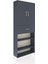 Arges Dolap 5 Raflı Tek Çekmeceli 2 Kapaklı 88X30X221 Antrasit-Antrasit 2
