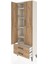Arges Dolap 5 Raflı 2 Çekmeceli 2 Kapaklı 60X30X182 Aytaşı-Çam 4