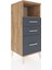 Hyperion Komodin Tek Raflı 3 Çekmeceli 44X44X106 Çam-Antrasit 2