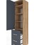 Hyperion Dolap 4 Raflı 3 Çekmeceli Tek Kapaklı 44X44X195 Çam-Antrasit 5