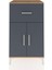 Hyperion Komodin Tek Raflı Tek Çekmeceli 2 Kapaklı 60X44X106 Çam-Antrasit 1