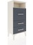 Arges Komodin Tek Raflı 3 Çekmeceli 44X30X96 Aytaşı-Antrasit 2