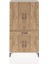 Arges Dolap 4 Raflı Tek Çekmeceli 4 Kapaklı 88X30X163 Aytaşı-Çam 1