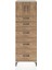 Hyperion Dolap Tek Raflı 5 Çekmeceli 2 Kapaklı 60X44X182 Aytaşı-Çam 1