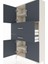 Arges Dolap 3 Raflı 2 Çekmeceli 4 Kapaklı 88X30X163 Aytaşı-Antrasit 5
