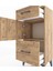 Arges Komodin Tek Raflı 2 Çekmeceli Tek Kapaklı 44X30X96 Çam-Çam 5