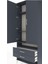 Arges Dolap 4 Raflı 2 Çekmeceli 2 Kapaklı 88X30X221 Antrasit-Antrasit 5