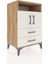 Hyperion Komodin 2 Raflı 2 Çekmeceli 2 Kapaklı 60X44X96 Çam-Aytaşı 2