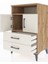 Hyperion Komodin 2 Raflı 2 Çekmeceli 2 Kapaklı 60X44X96 Çam-Aytaşı 4