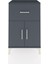 Hyperion Komodin Tek Raflı Tek Çekmeceli 2 Kapaklı 60X44X96 Antrasit-Antrasit 1