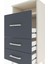 Arges Komodin Tek Raflı 3 Çekmeceli 44X30X96 Aytaşı-Antrasit 5