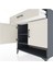 Hyperion Şifonyer 2 Raflı Tek Çekmeceli 2 Kapaklı 88X44X96 Antrasit-Aytaşı 5