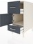 Kronos Komodin Tek Raflı 2 Çekmeceli Tek Kapaklı 44X59X96 Aytaşı-Antrasit 4