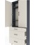Arges Dolap 3 Raflı 3 Çekmeceli 2 Kapaklı 88X30X221 Antrasit-Aytaşı 5