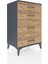 Hyperion Komodin 4 Çekmeceli 60X44X96 Antrasit-Çam 2