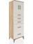 Hyperion Dolap Tek Raflı 5 Çekmeceli 2 Kapaklı 60X44X182 Çam-Aytaşı 4