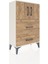 Arges Komodin Tek Raflı 2 Çekmeceli 2 Kapaklı 60X30X96 Aytaşı-Çam 2